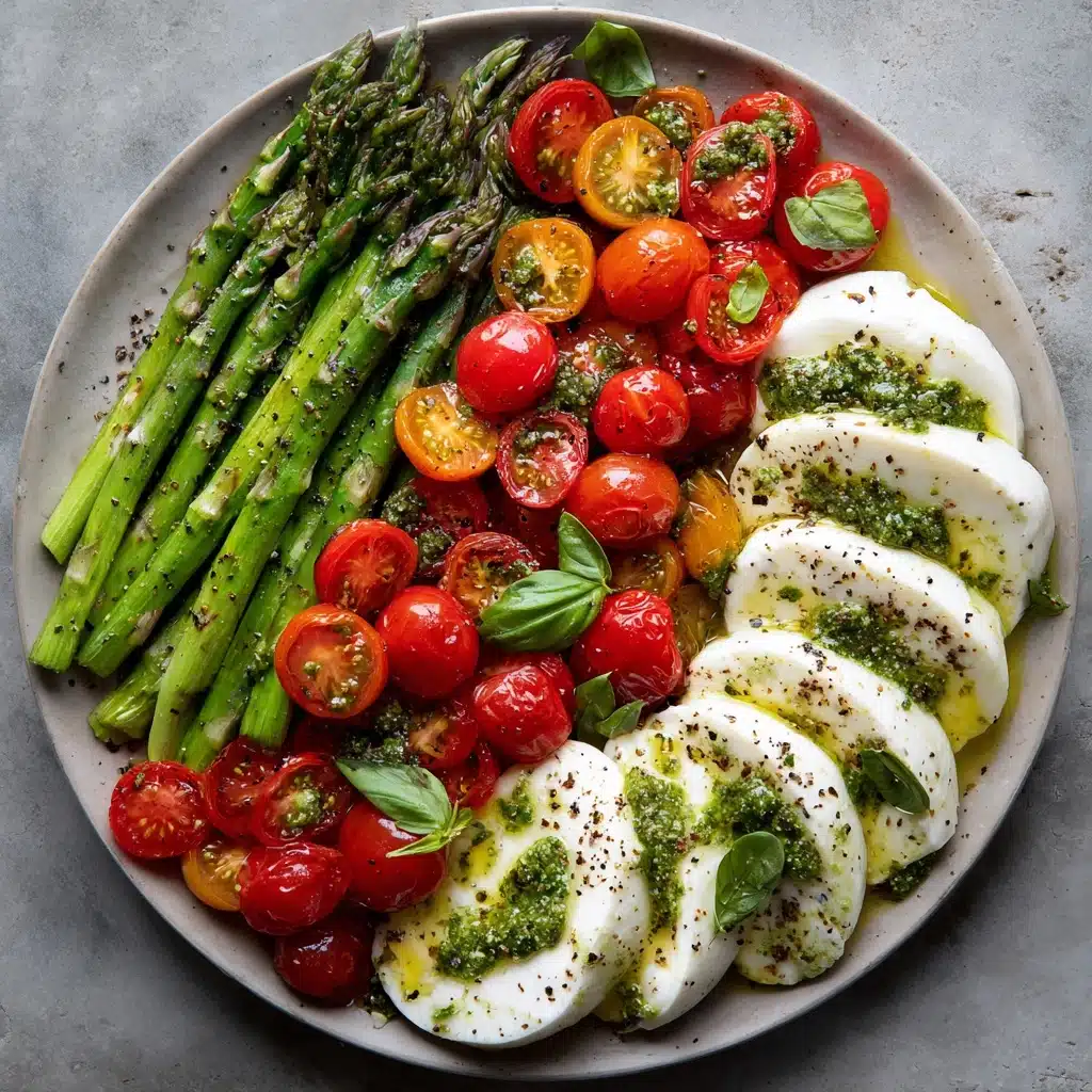 Caprese Roasted Asparagus Recipe