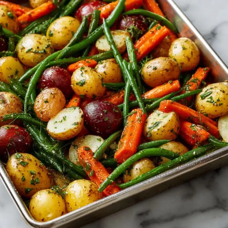 Garlic Herb Roasted Veggies Recipe