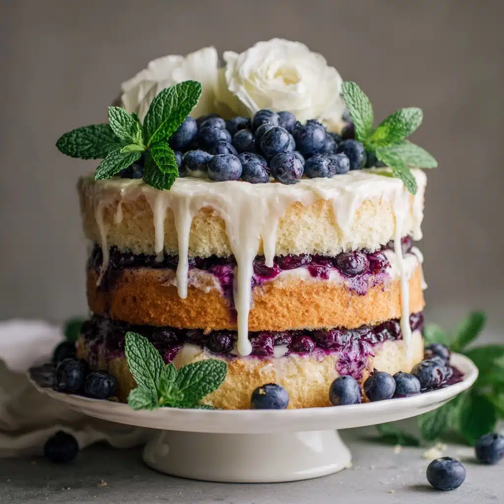 Dreamy Blueberry Shortcake Cake Recipe