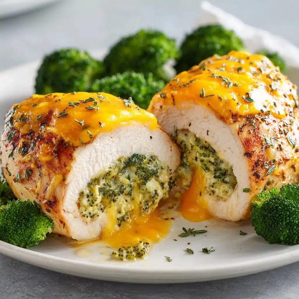 Broccoli Cheddar Stuffed Chicken Recipe - Recipe Image