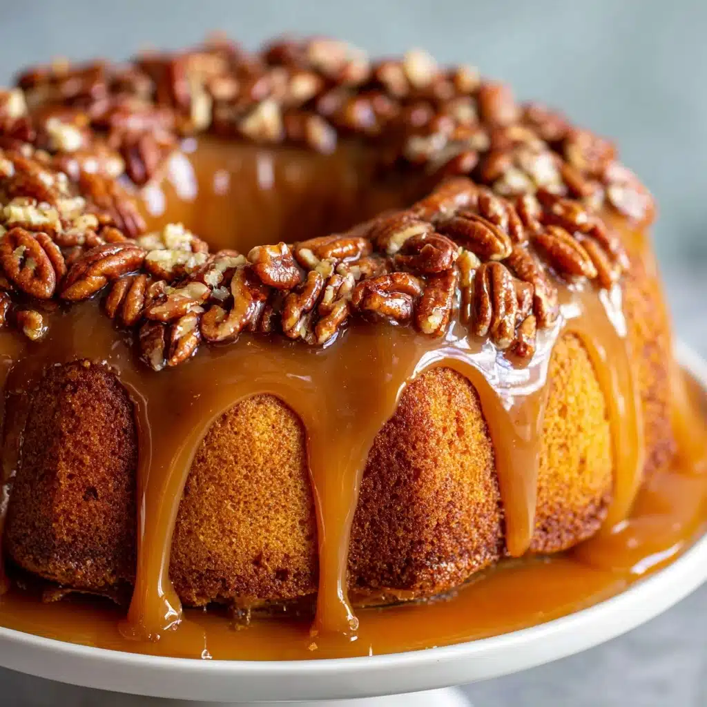 Pecan Upside Down Cake Recipe - Recipe Image