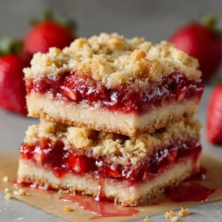 Strawberry Rhubarb Bars Recipe