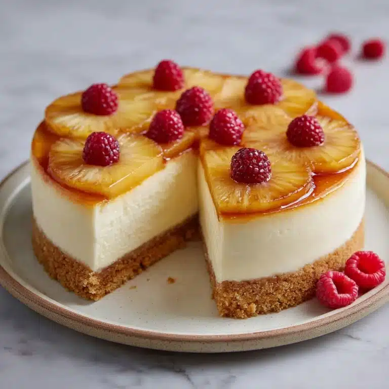Pineapple Upside-Down Cheesecake Cake Recipe