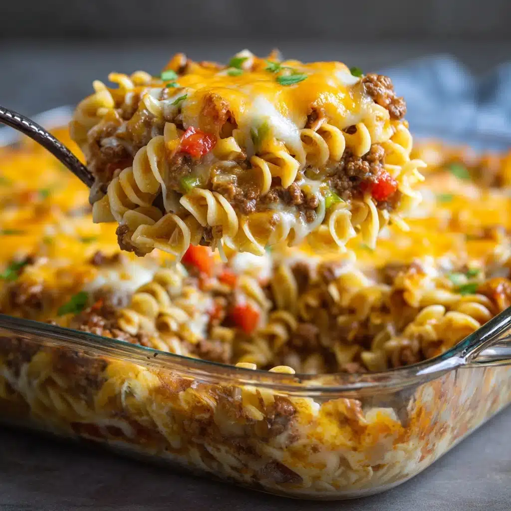 Southern Five Layer Beef Casserole Recipe - Recipe Image