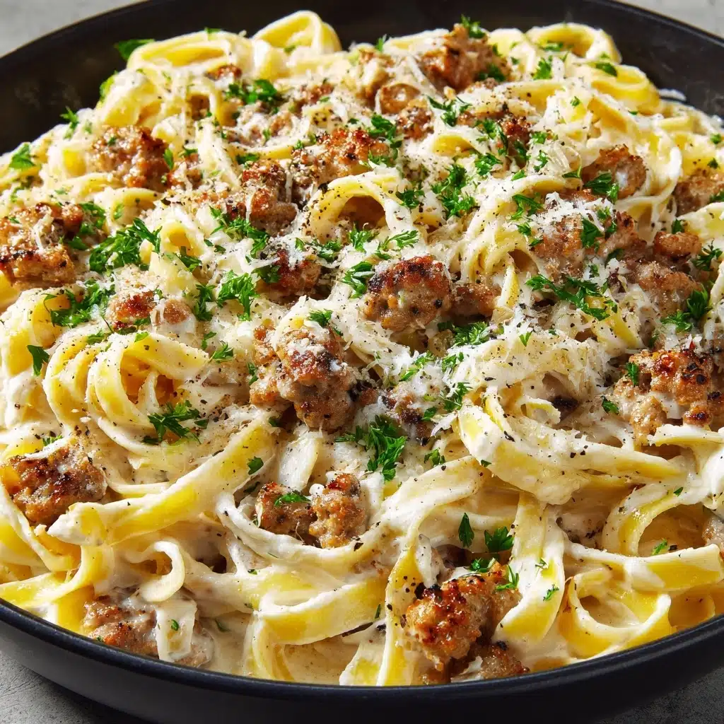 One-Pot Creamy Beef and Garlic Butter Pasta Recipe