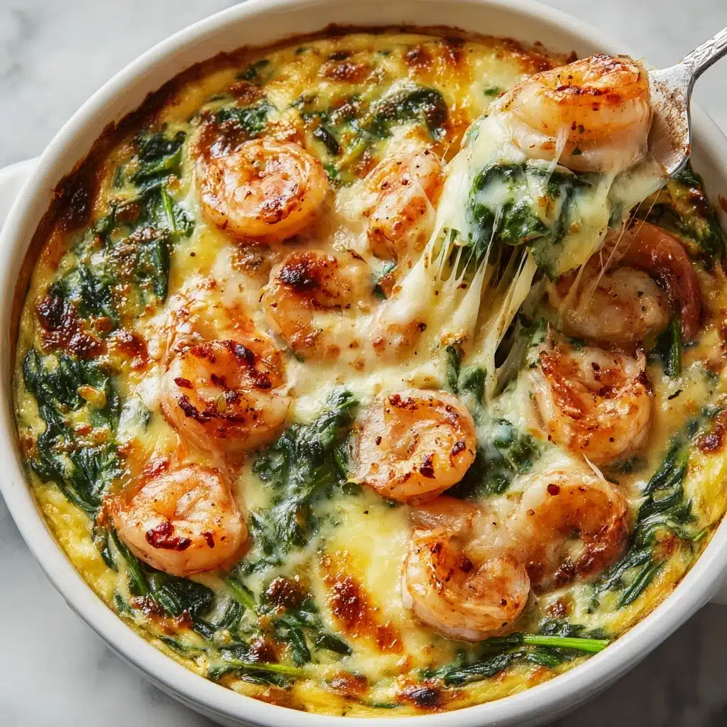 Cheesy Rich and Creamy Shrimp and Crab Spinach Dip Recipe - Recipe Image