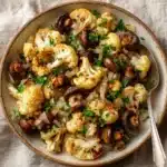 Garlic Cauliflower and Mushrooms Recipe