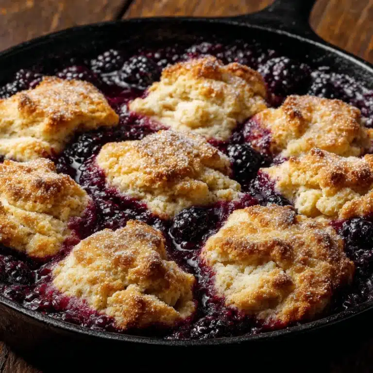 Easy Skillet Blackberry Cobbler Recipe