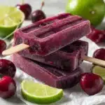Cherry Lime Ice Pops Recipe