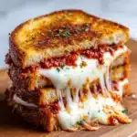Garlic Parmesan Pizza Grilled Cheese Recipe