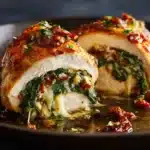 Sundried Tomato, Spinach, and Cheese Stuffed Chicken Recipe