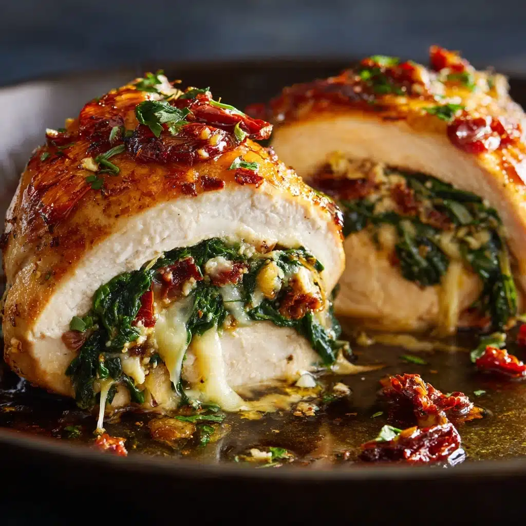 Sundried Tomato, Spinach, and Cheese Stuffed Chicken Recipe