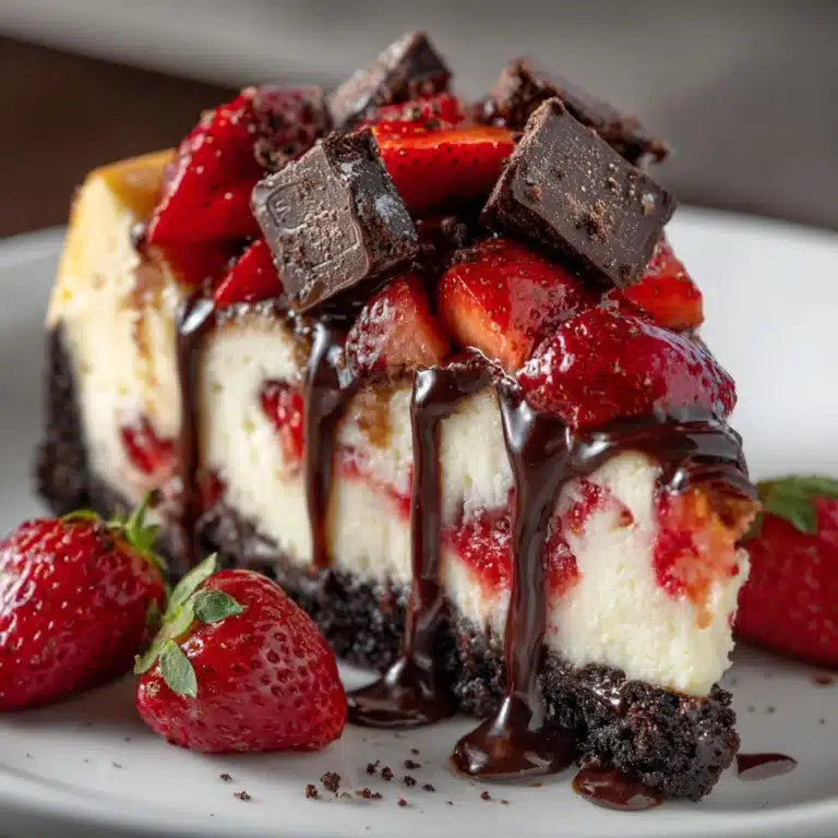 Chocolate Strawberry Cheesecake Recipe