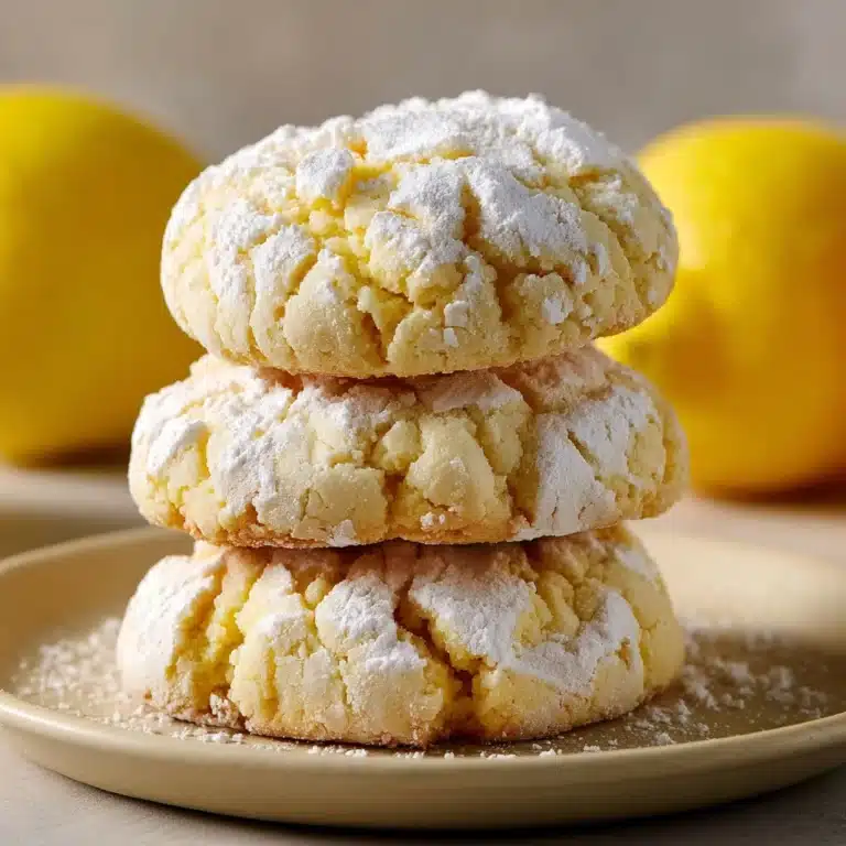 Lemon Gooey Butter Cookies Recipe