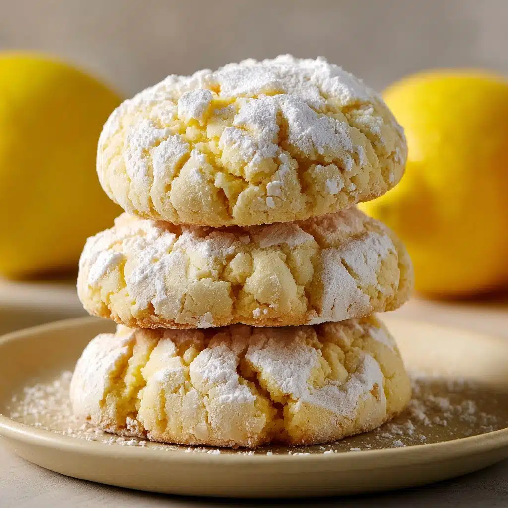 Lemon Gooey Butter Cookies Recipe