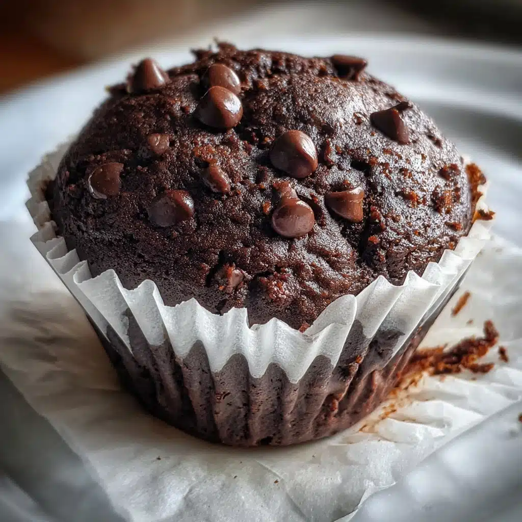 Healthy Double Chocolate Zucchini Muffins Recipe