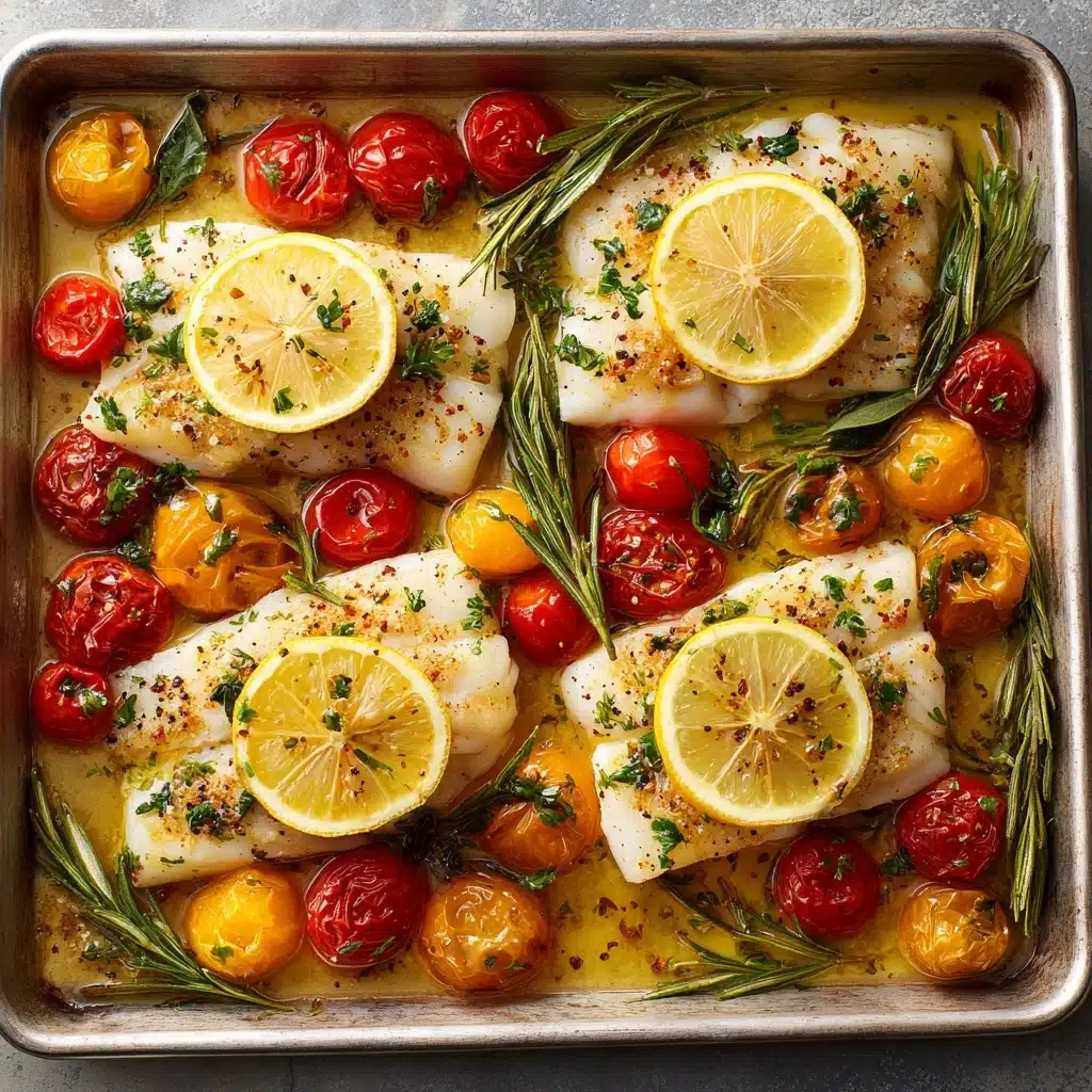 Easy Mediterranean Baked Fish Recipe - Recipe Image