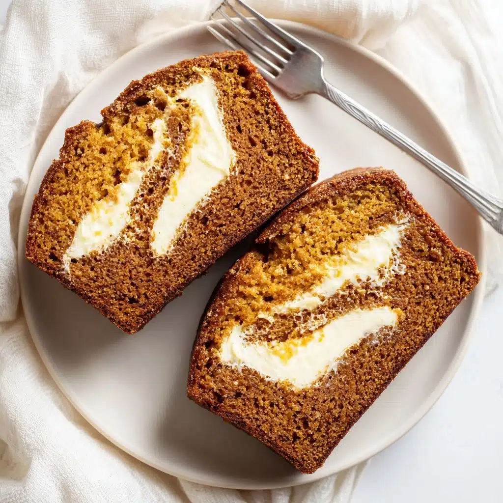 Keto Pumpkin Bread with Cream Cheese Filling Recipe - Recipe Image