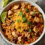 Instant Pot Weeknight Chicken and Rice Burrito Bowls Recipe