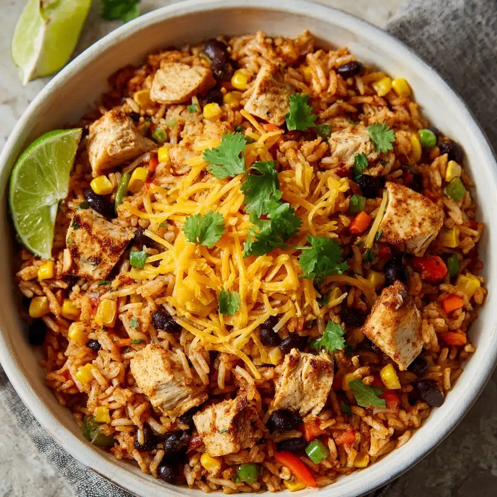 Instant Pot Weeknight Chicken and Rice Burrito Bowls Recipe - Recipe Image