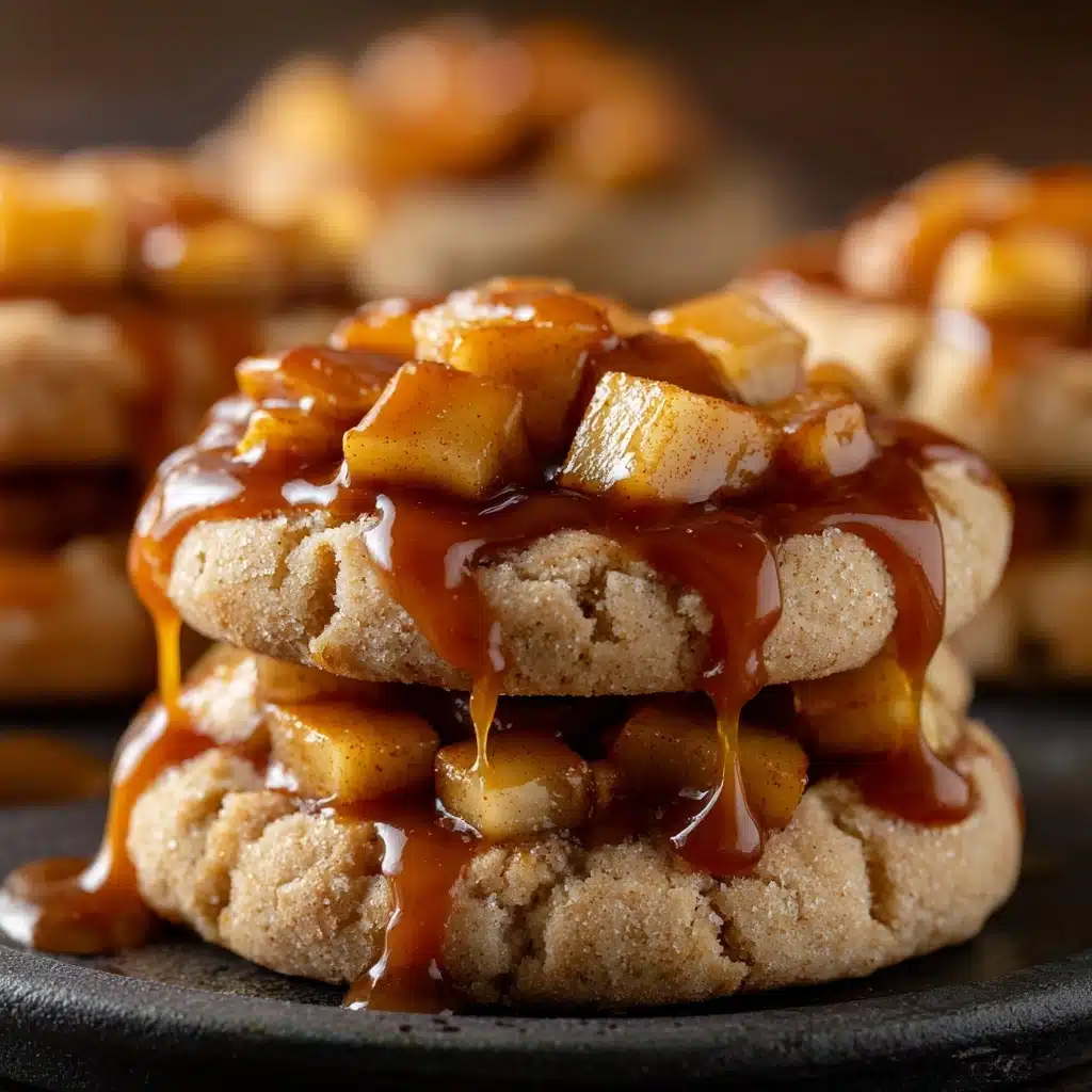 Caramel-Drizzled Apple Cinnamon Cookies Recipe