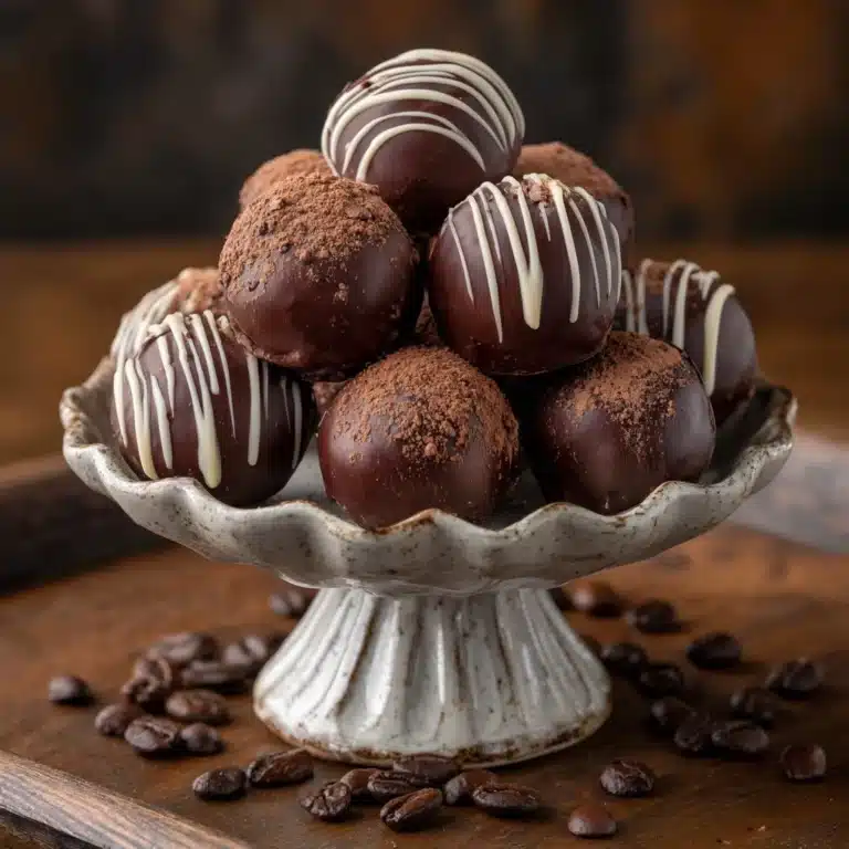 Dark Chocolate Coffee Truffles Recipe