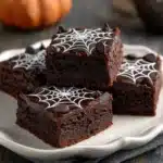 Spider Web Halloween Brownies Recipe