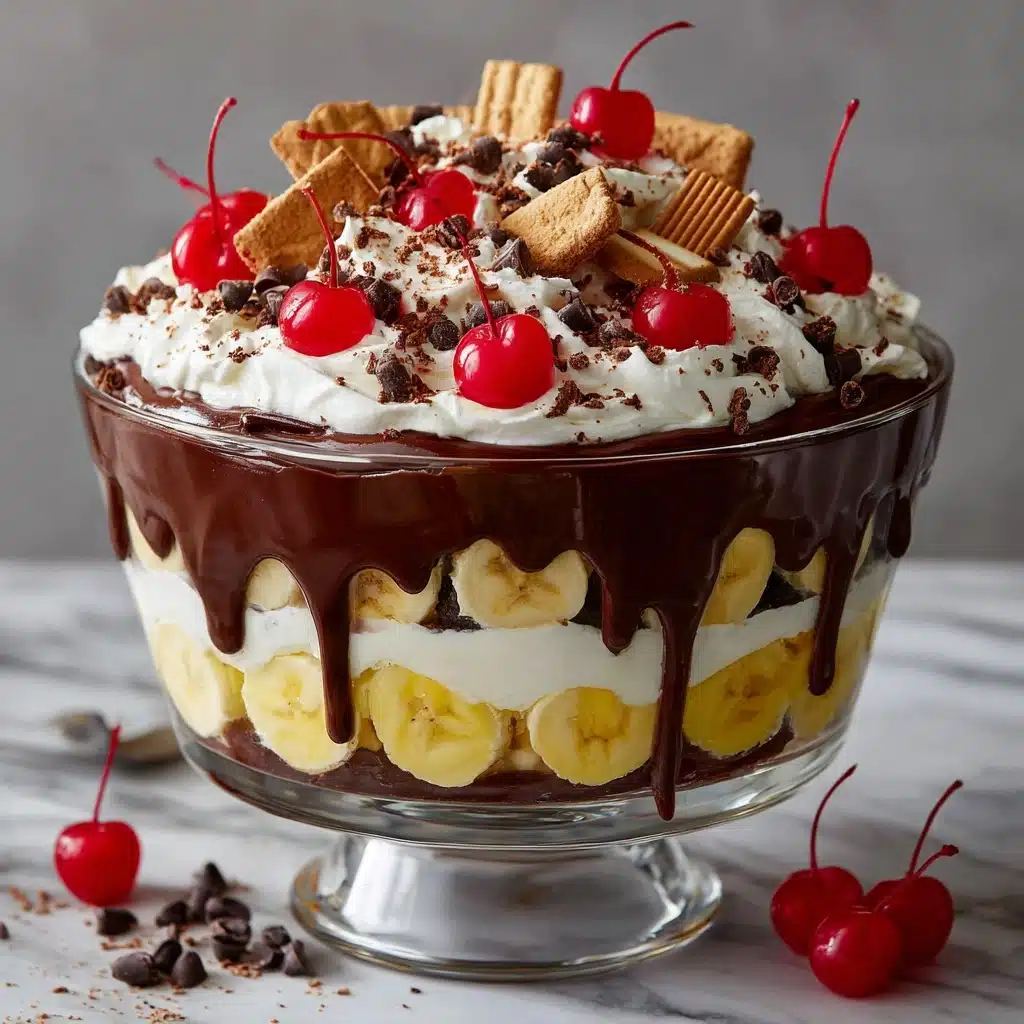 No-Bake Chocolate Banana Split Trifle Recipe