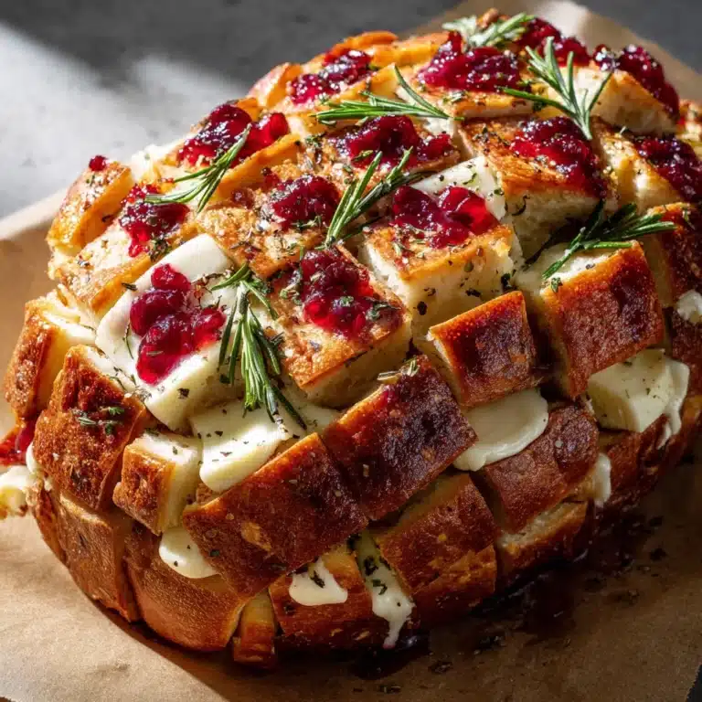 Cranberry Brie Sourdough Pull-Apart Bread Recipe