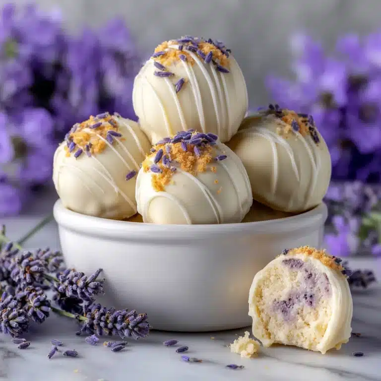 Honey Lavender White Chocolate Truffles Recipe