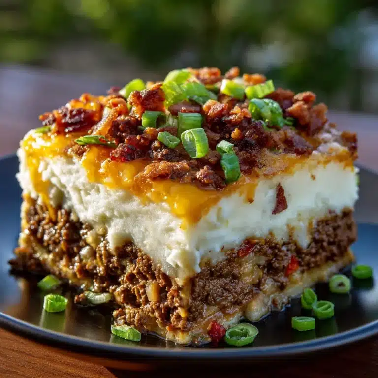 Cheesy Loaded Meatloaf Casserole Recipe