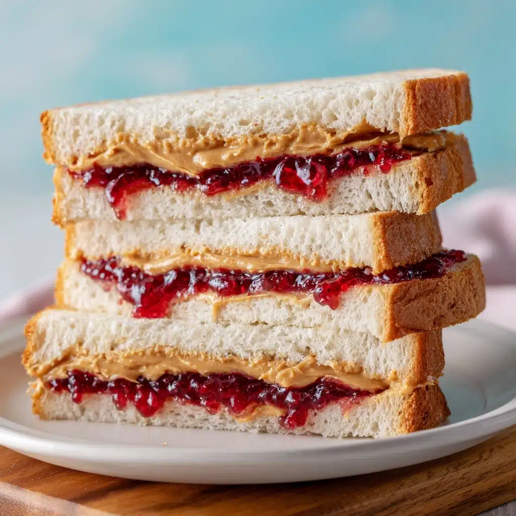 Classic Peanut Butter and Jelly Sandwich Recipe - Recipe Image