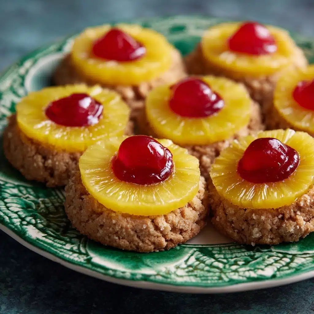 Christmas Pineapple Upside-Down Sugar Cookies Recipe - Recipe Image