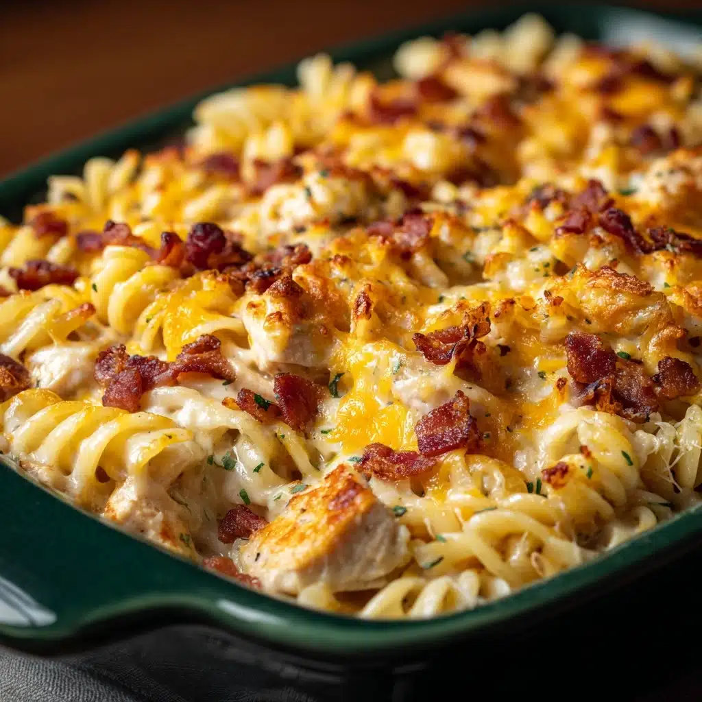 Cheesy Chicken and Smoked Turkey Pasta Bake Recipe