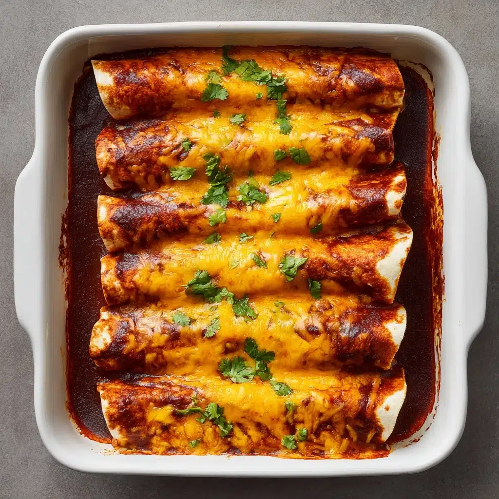Chicken Enchiladas with Homemade Red Enchilada Sauce Recipe - Recipe Image
