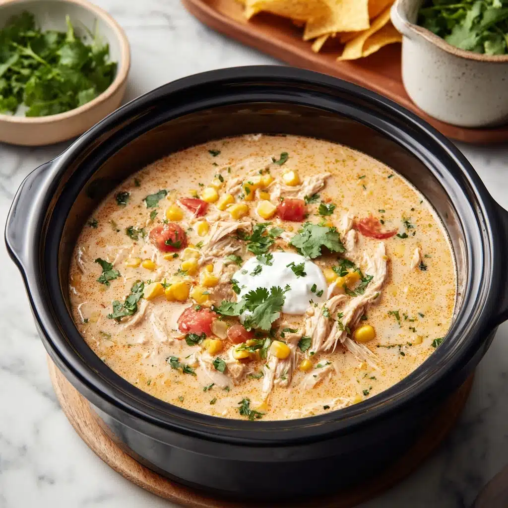 Slow Cooker Mexican Chicken Corn Chowder Recipe - Recipe Image