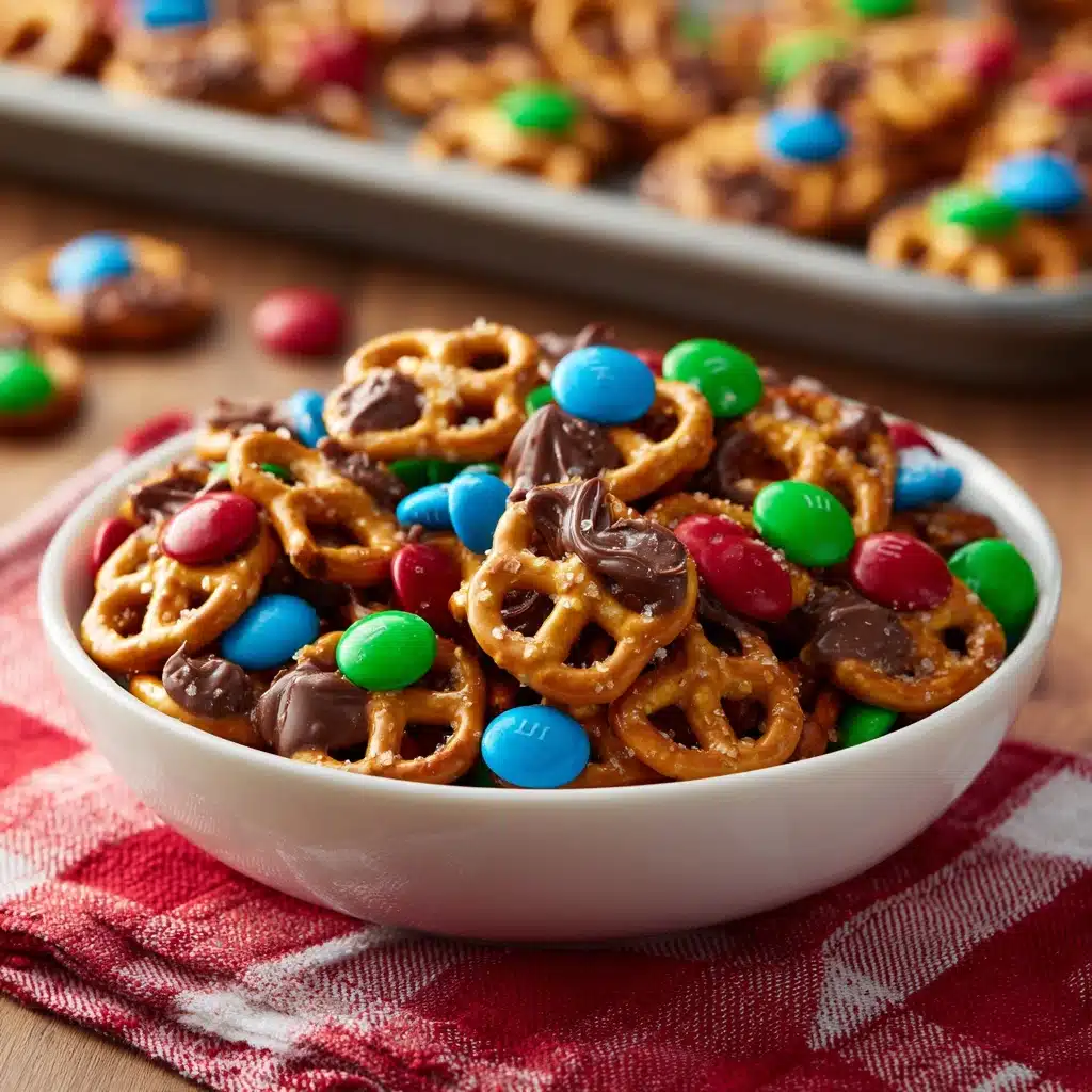 Rolo Pretzels with M\&M Candies Recipe - Recipe Image