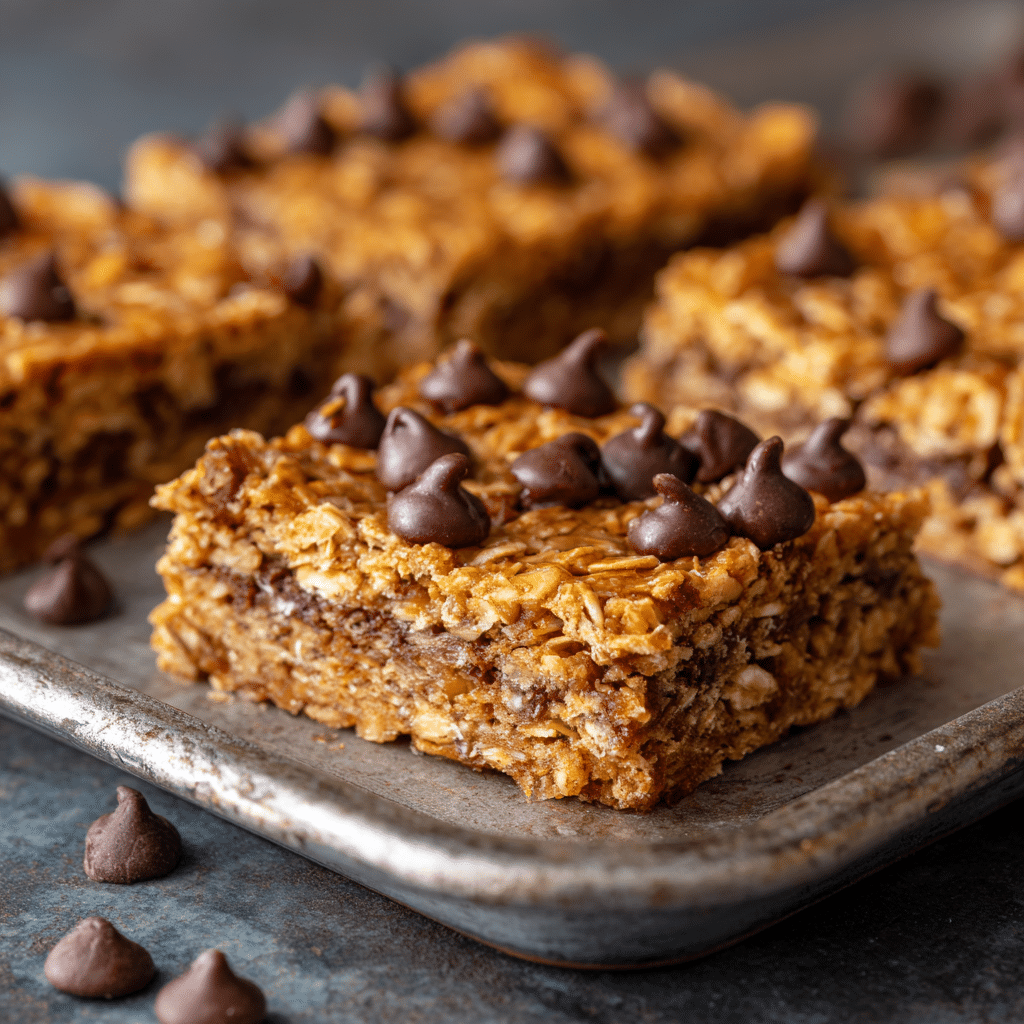 Oatmeal Chocolate Chip Bars Recipe - Recipe Image