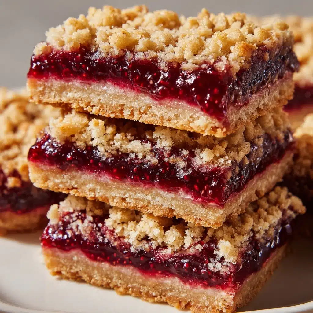 Strawberry Oatmeal Jam Bars Recipe - Recipe Image