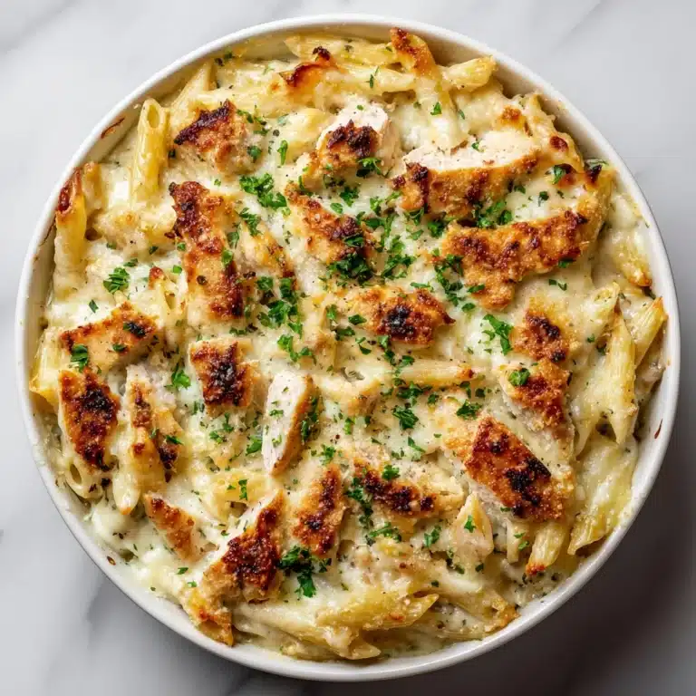 Garlic Parmesan Chicken Pasta Bake Recipe
