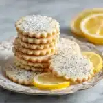 Lemon Poppy Seed Shortbread Cookies Recipe