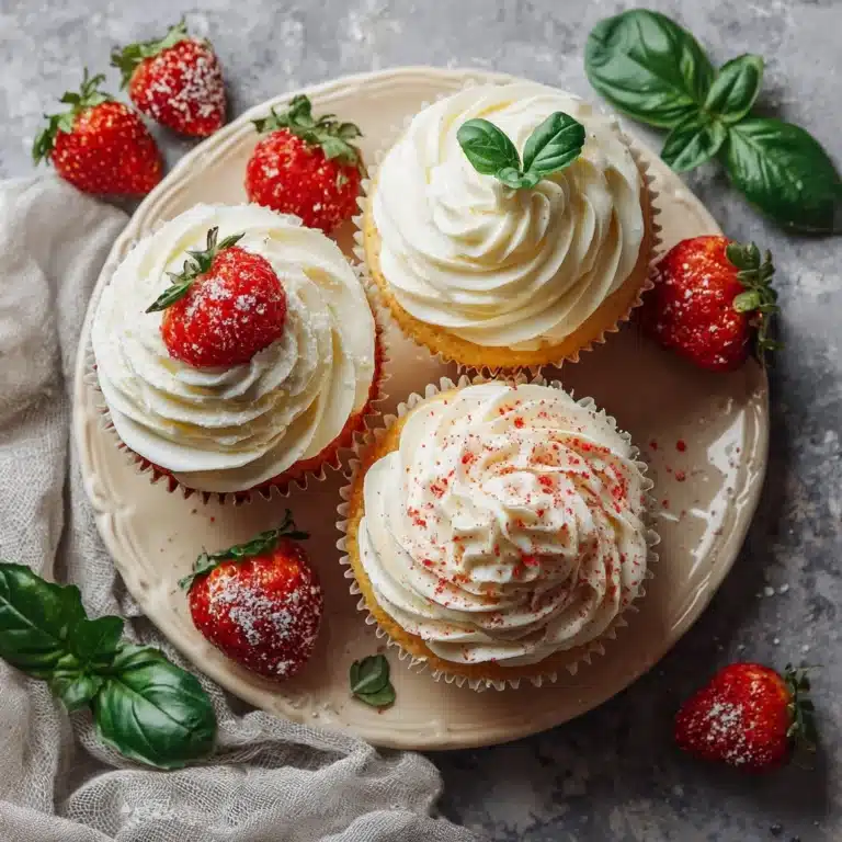 Strawberry Basil Cupcakes Recipe