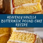 Vanilla Buttermilk Pound Cake with Cream Cheese Glaze Recipe