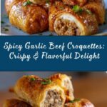 Spicy Garlic Beef Croquettes with Crispy Golden Crust Recipe
