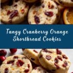 Cranberry Orange Shortbread Cookies Recipe