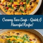 Easy Creamy Taco Soup Recipe