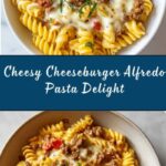 Loaded Cheeseburger Alfredo Pasta Recipe