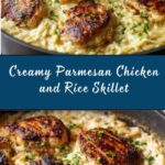 One-Pan Creamy Parmesan Chicken and Rice Recipe
