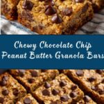 Chocolate Chip Peanut Butter Granola Cookie Bars Recipe