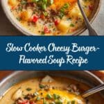 Slow Cooker Cheesy Burger-Flavored Soup Recipe
